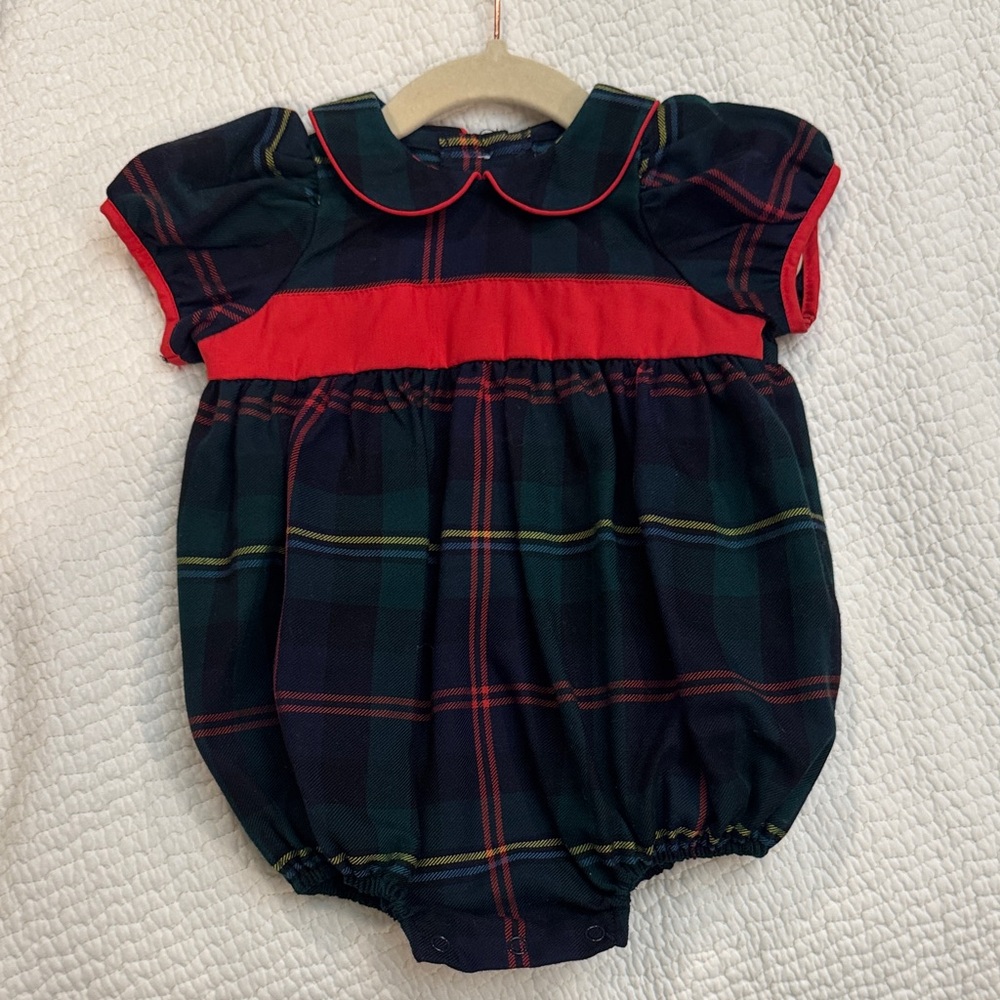The Beaufort Bonnet Company Plaid One Piece - Red and Green